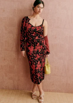 Sezane Jupes & Shorts|Jupe Leona Rose Rouge