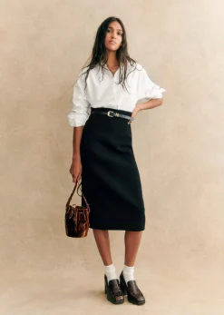 Sezane Jupes & Shorts|Jupe Musetta Noir