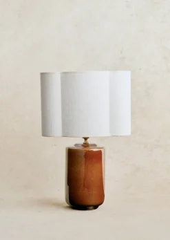 Sezane Les Lumières|Lampe Mezzo - Caramel Abat-jour Boléro - Jute Écru