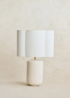 Sezane Les Lumières|Lampe Mezzo - Crème Abat-jour Boléro - Jute Écru