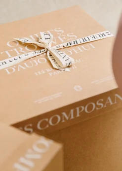 Sezane Les Lumières|Lampe Mezzo - Rayé Vert Abat-jour Mezzo - Écru