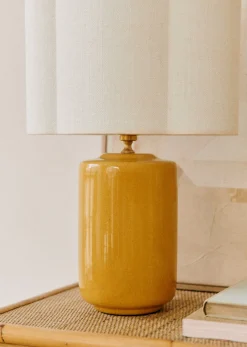 Sezane Les Lumières|Lampe Mezzo - Safran Abat-jour Boléro - Jute Écru