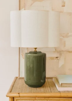 Sezane Les Lumières|Lampe Mezzo - Sauge Abat-jour Boléro - Jute Écru