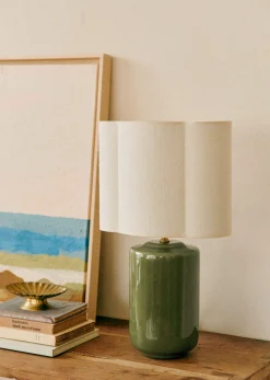 Sezane Les Lumières|Lampe Mezzo - Sauge Abat-jour Boléro - Jute Écru