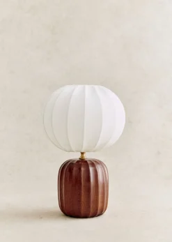 Sezane Les Lumières|Lampe Traviata Petit Modèle - Acajou