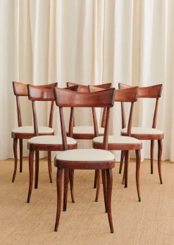 Sezane La Sélection Vintage|Lot De 6 Chaises En Vintage Hêtre