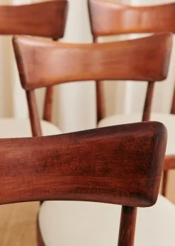 Sezane La Sélection Vintage|Lot De 6 Chaises En Vintage Hêtre