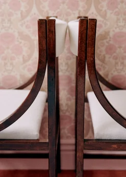 Sezane La Sélection Vintage|Lot De 6 Chaises Italiennes Vintage Hêtre teinté