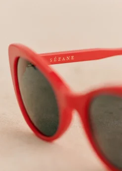 Sezane Solaires|Le Bain|Lunettes De Soleil Bianca - Création Solidaire Rouge