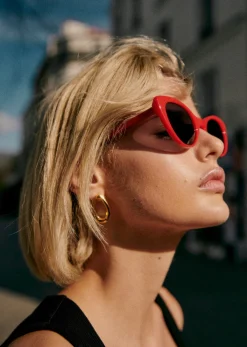 Sezane Solaires|Le Bain|Lunettes De Soleil Bianca - Création Solidaire Rouge