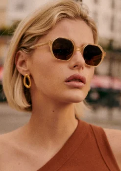 Sezane Solaires|Lunettes De Soleil Rita Milky beige