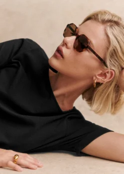 Sezane Solaires|Le Bain|Lunettes De Soleil Rita Brun