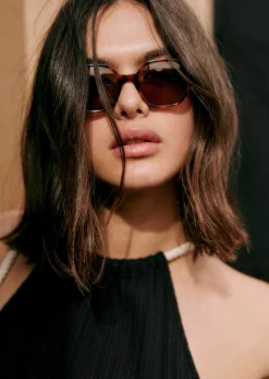 Sezane Solaires|Le Bain|Lunettes De Soleil Rita Brun