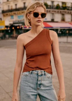 Sezane Solaires|Lunettes De Soleil Romie Ambre