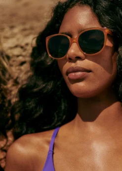 Sezane Solaires|Lunettes De Soleil Romie Ambre