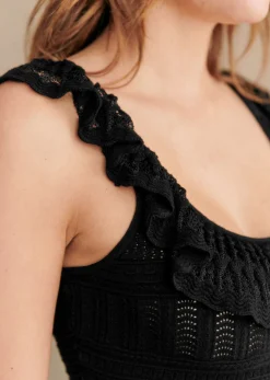Sezane Tops & Bodies|Chemises & Blouses|Maille Lina Noir