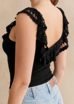 Sezane Tops & Bodies|Chemises & Blouses|Maille Lina Noir