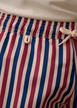 Sezane Le Bain|Maillot De Bain Stokes Rayures Bleu Ecru Rouge
