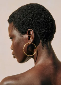 Sezane Bijoux|Bijoux|Maxi Anneaux Eva Doré