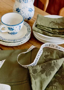 Sezane Les Tissus|La Vaisselle|Nappe Brodée