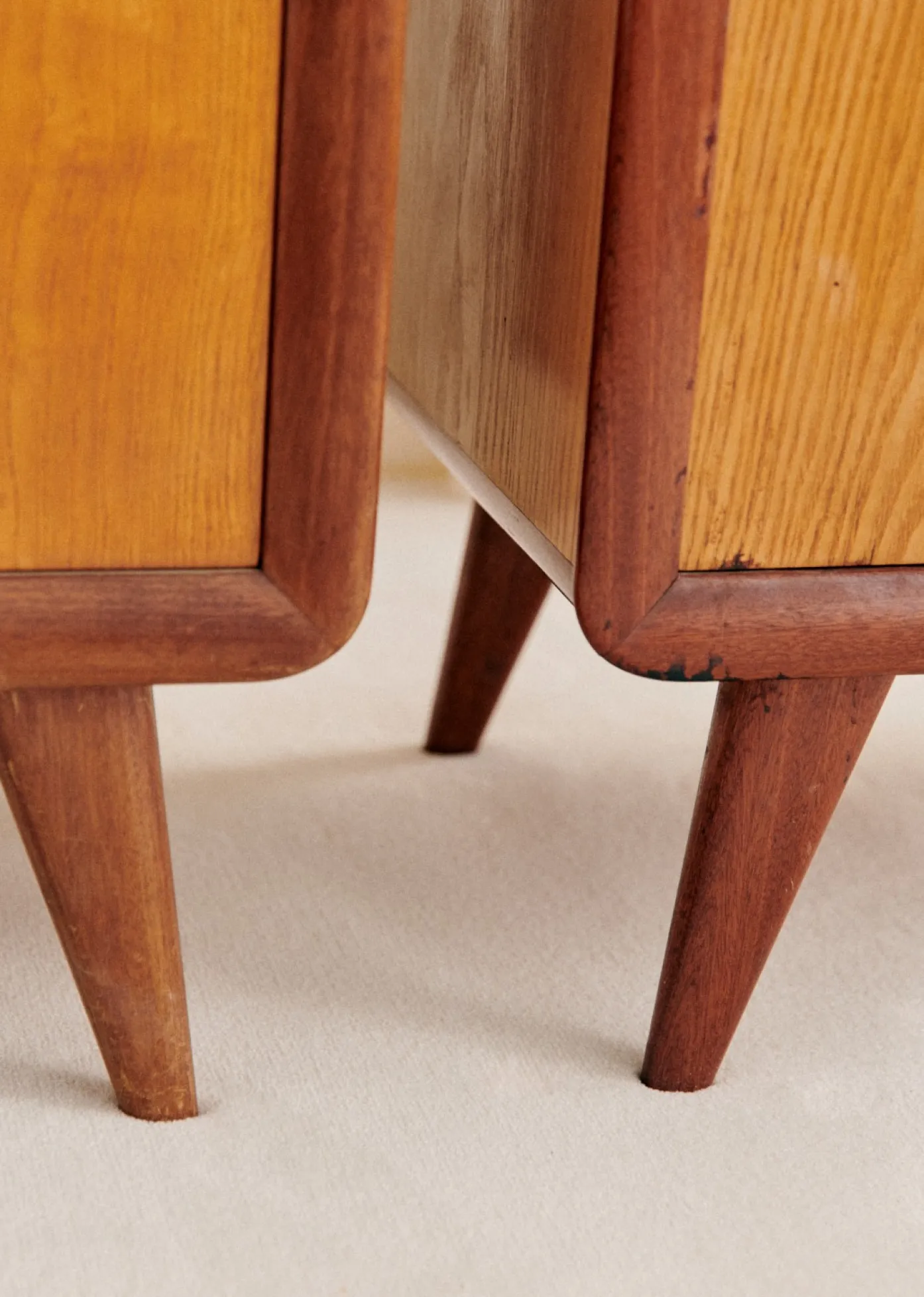 Sezane La Sélection Vintage|Paire De Chevet Vintage Années 1950 Frêne
