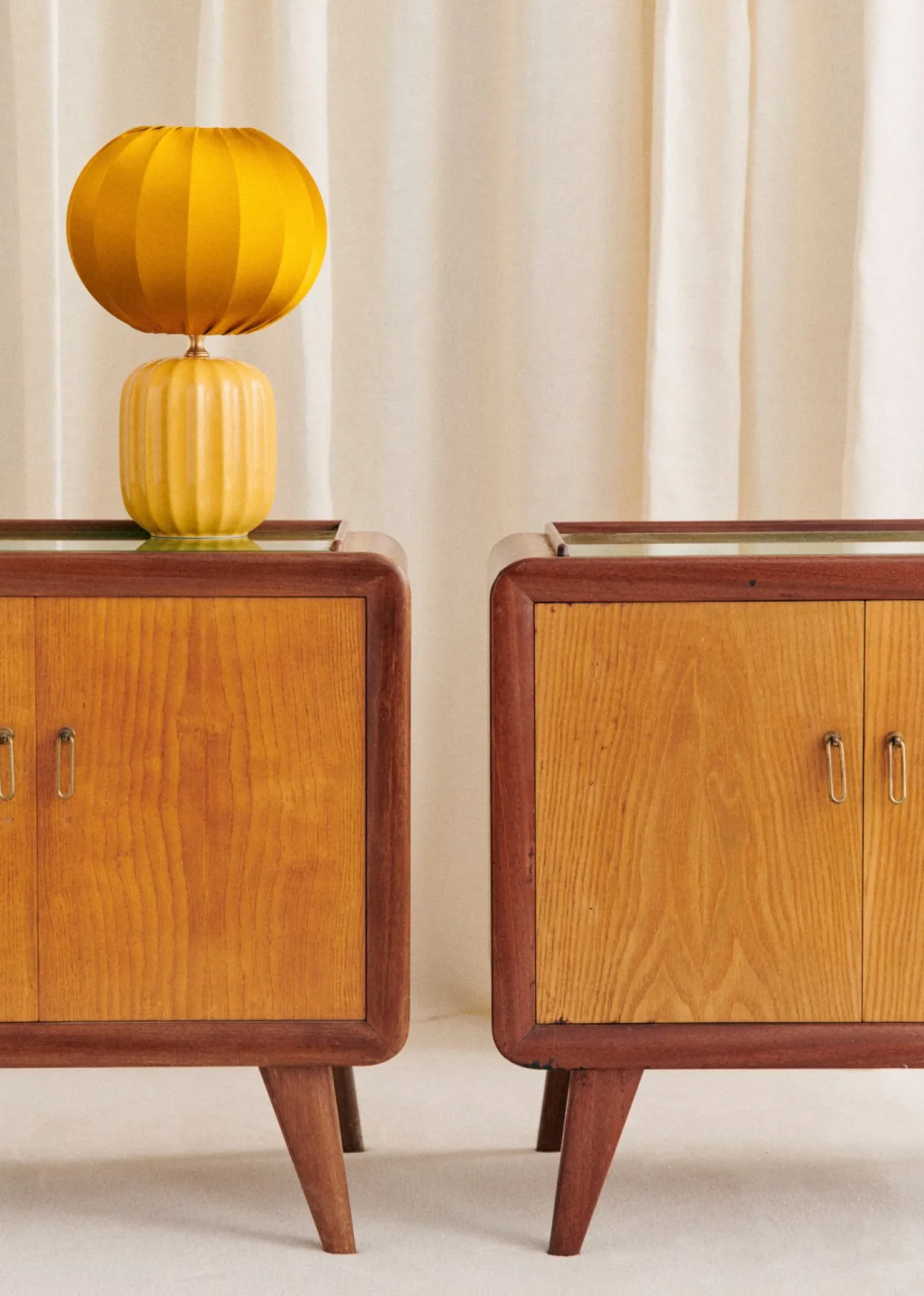 Sezane La Sélection Vintage|Paire De Chevet Vintage Années 1950 Frêne