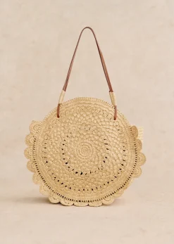 Sezane Le Bain|Paniers & Pochettes|Panier Jude Raphia Naturel