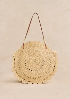Sezane Le Bain|Paniers & Pochettes|Panier Jude Raphia Naturel