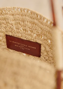 Sezane Le Bain|Paniers & Pochettes|Panier Jude Raphia Naturel