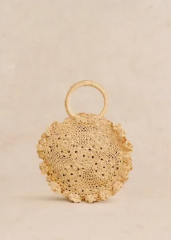 Sezane Le Bain|Paniers & Pochettes|Panier Zina Raphia Naturel