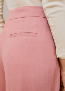 Sezane Coloré|Tous les Pantalons & Combinaisons|Pantalon Cillian - Création Solidaire Bois de rose chiné