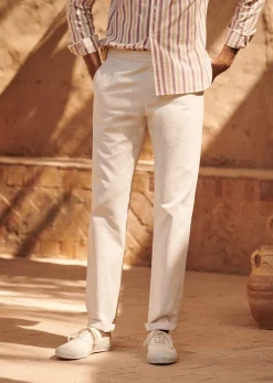 Sezane Tous les Pantalons & Combinaisons|Pantalons Casual|Pantalon Danny Coton Lin Naturel