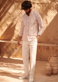Sezane Tous les Pantalons & Combinaisons|Pantalons Casual|Pantalon Danny Coton Lin Naturel