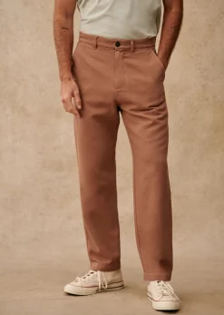 Sezane Tous les Pantalons & Combinaisons|Pantalon Hubbell Denim Vieux Rose