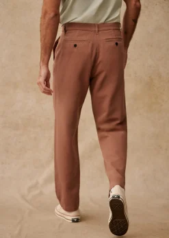 Sezane Tous les Pantalons & Combinaisons|Pantalon Hubbell Denim Vieux Rose
