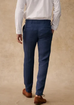 Sezane Costumes|Pantalons Formels|Pantalon Kale Chevrons Bleu