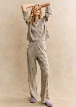 Sezane Fluide|Tous les Pantalons & Combinaisons|Pantalon Lazare Mastic