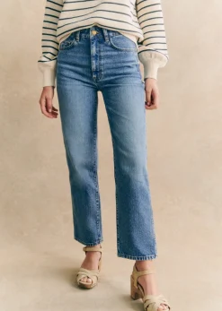 Sezane Denim|Denim|Pantalon L'iconique Droit