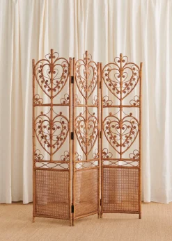 Sezane La Sélection Vintage|Paravent En Vintage Rotin