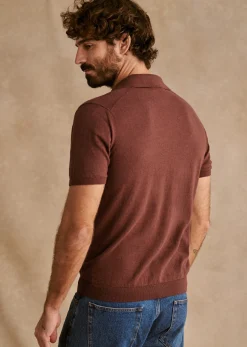 Sezane Pulls manches courtes|Polos|Polo Ezio Rouille Chiné