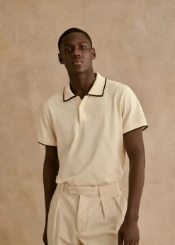 Sezane Costumes|Polos|Polo Holborn Écru