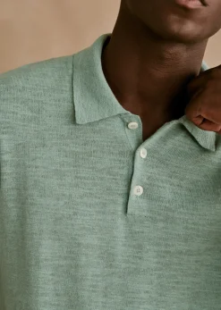 Sezane Col polo|Pulls manches courtes|Polo Joan Bleu Clair