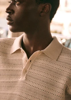 Sezane Maille|Col polo|Polo Pietro Écru
