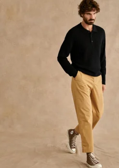 Sezane Col polo|Pull Clive Noir