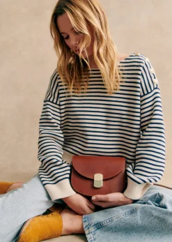 Sezane Maille|Pull Daisy Naturel / Marine