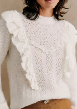 Sezane Maille|Pull Domi Ecru