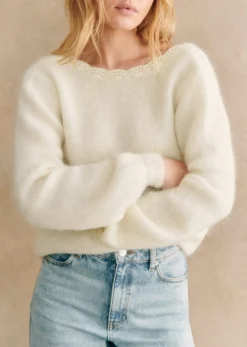 Sezane Maille|Pull Marylis Ecru