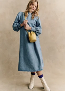 Sezane Robes|Robe Aluzie Bleu Clair