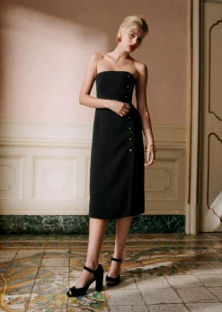 Sezane Robes|Robe Chiarella Noir