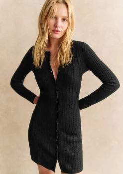 Sezane Robes|Robe Clémence Noir